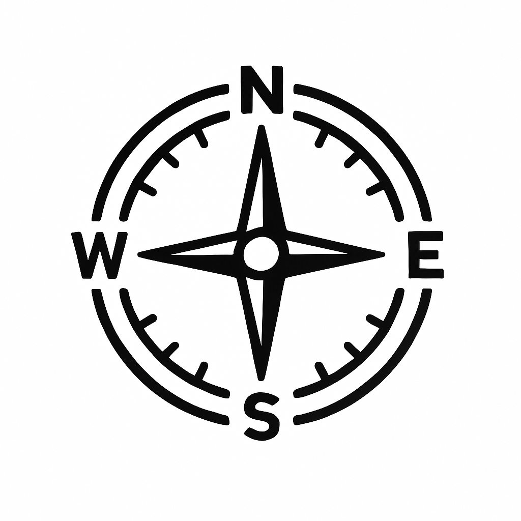 Compass reading for directional alignment