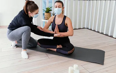 Gentle marma point stimulation session