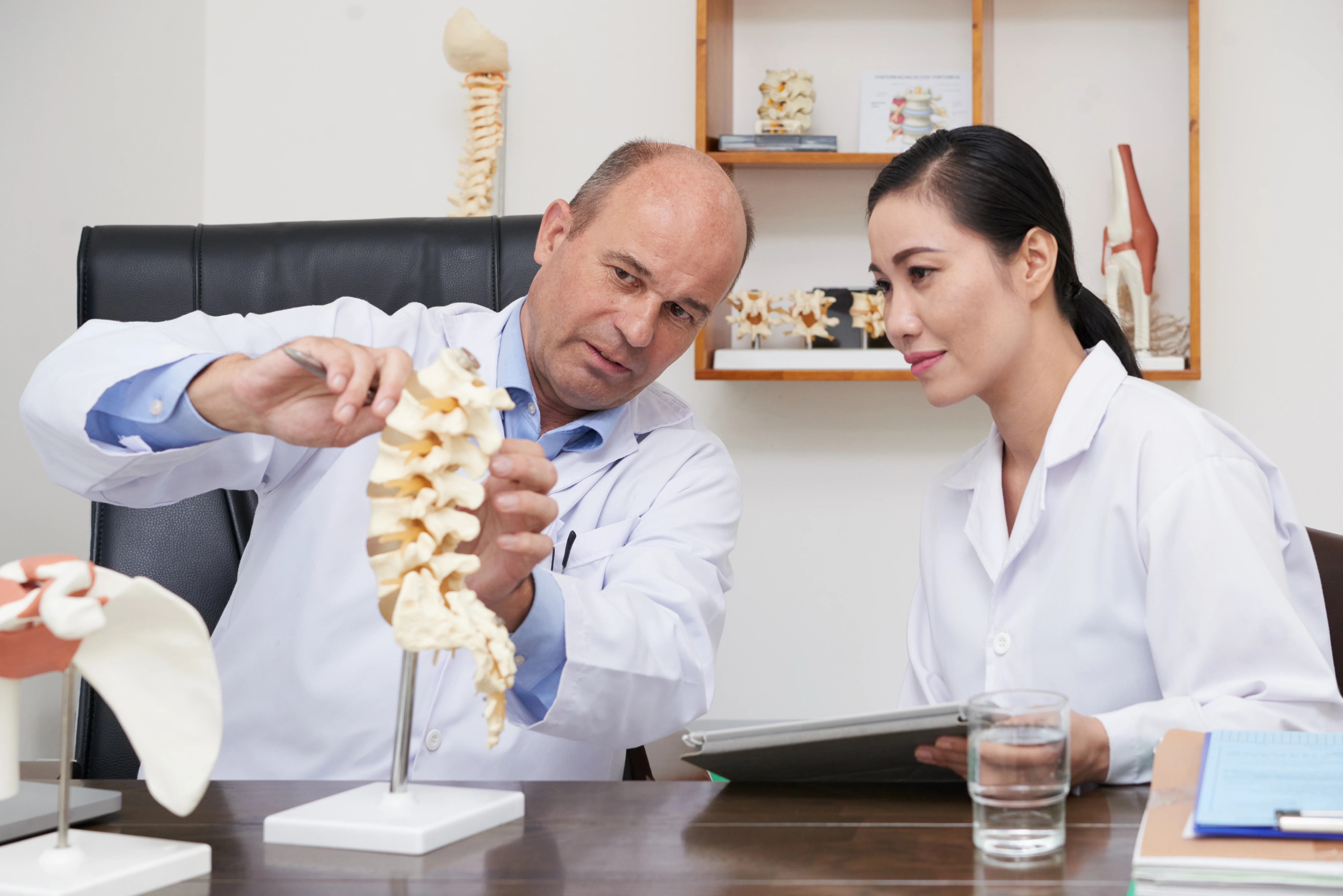 Tit Tar bone-setting adjustment being performed